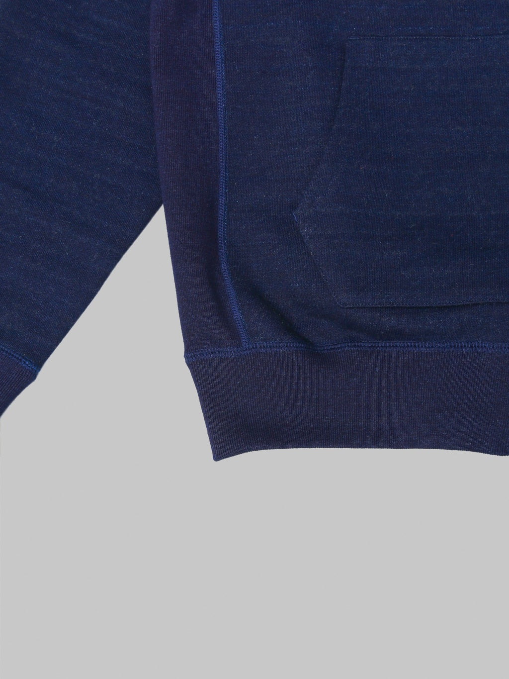 Wonder Looper Zip Hoodie Real Indigo Blanket Striped French Terry rib