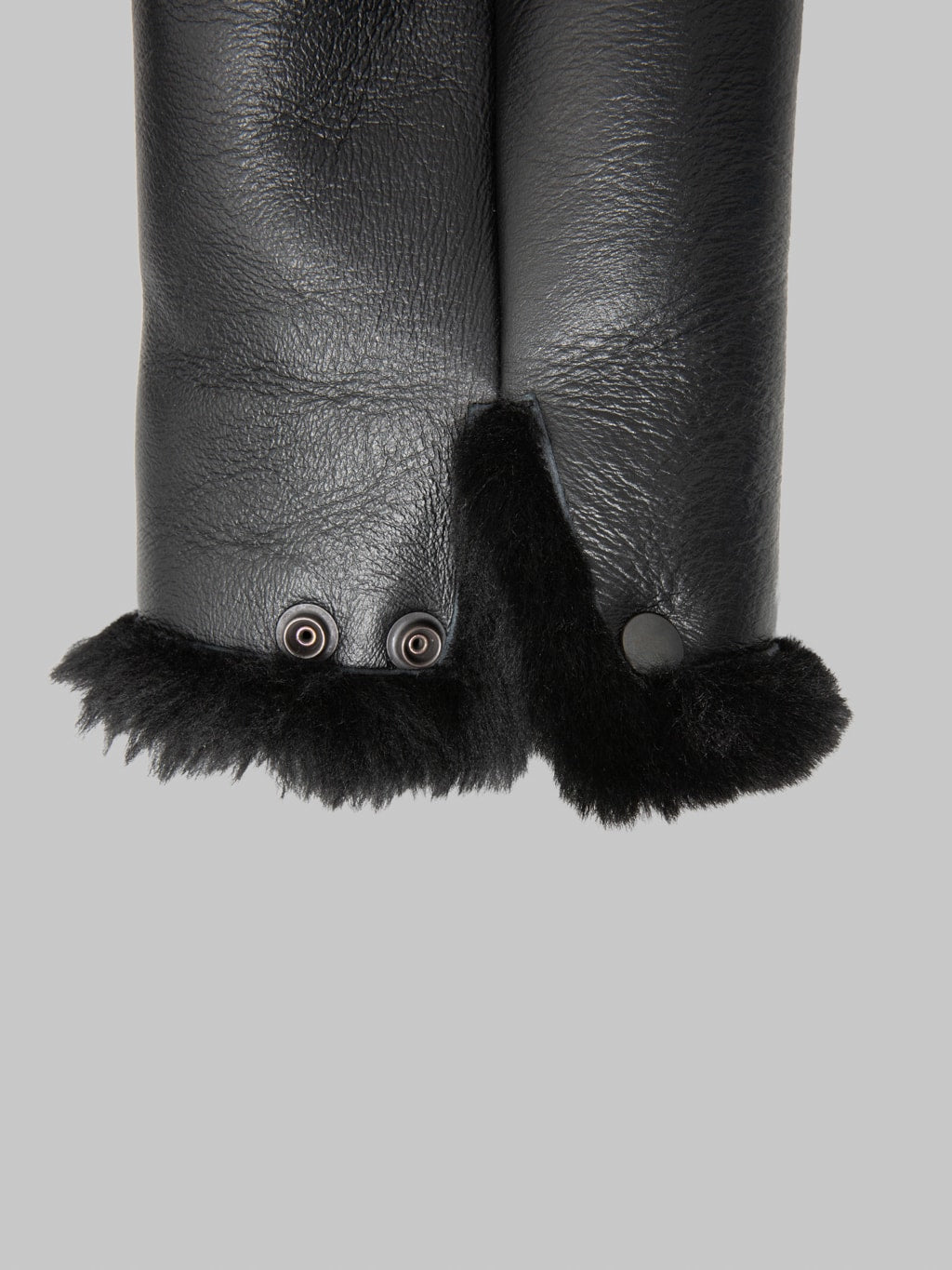 Y'2 Leather Colomer Mouton Type B-6 Horsehide Mouton Jacket Black