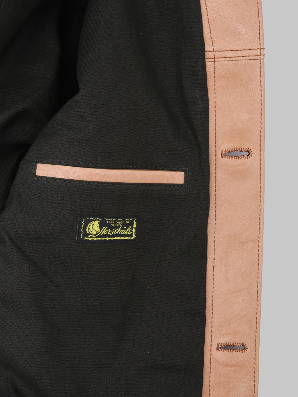 Y'2 Leather KB140T Kakishibu Persimmon Tanned Horsehide Type I Jacket - Redcast Heritage Co.