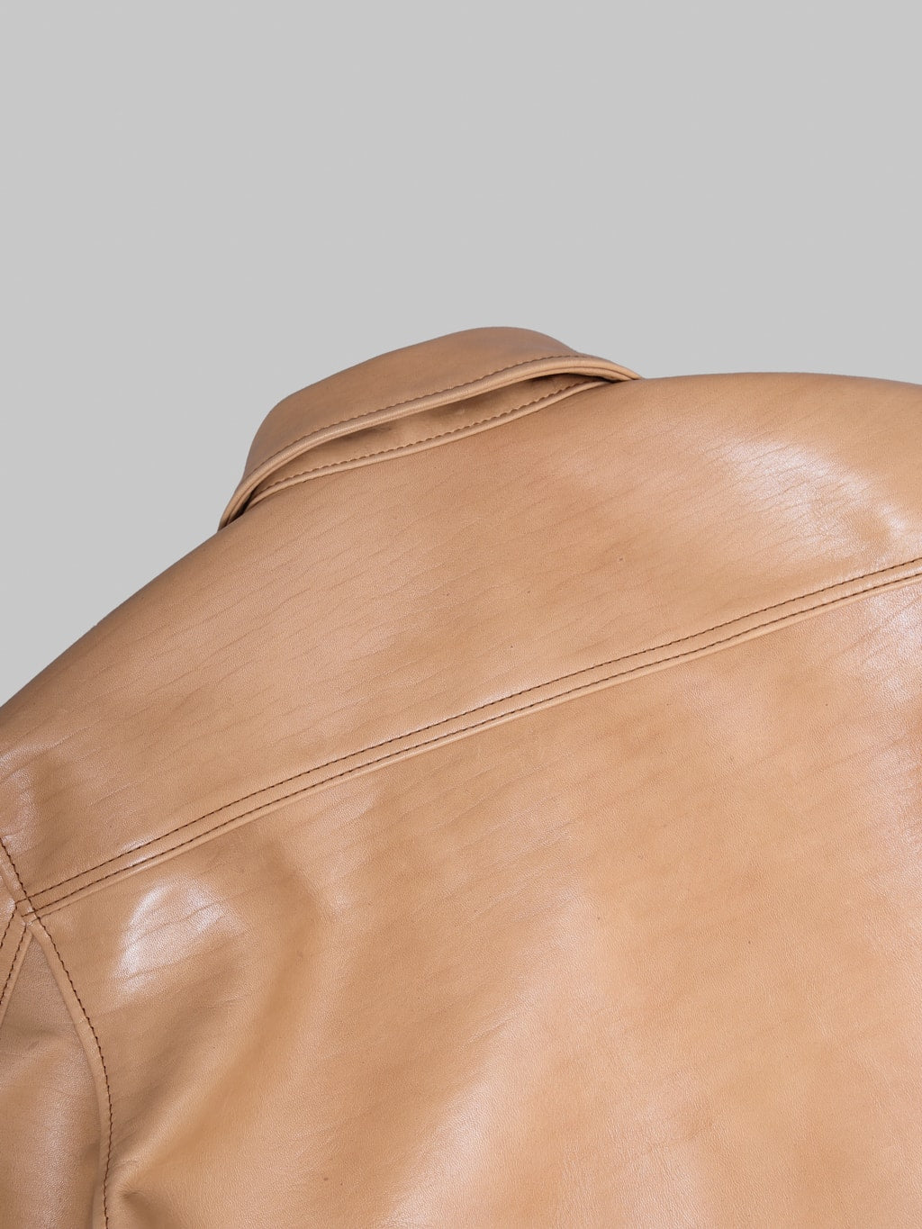 Y'2 Leather KB140T Kakishibu Persimmon Tanned Horsehide Type I Jacket - Redcast Heritage Co.