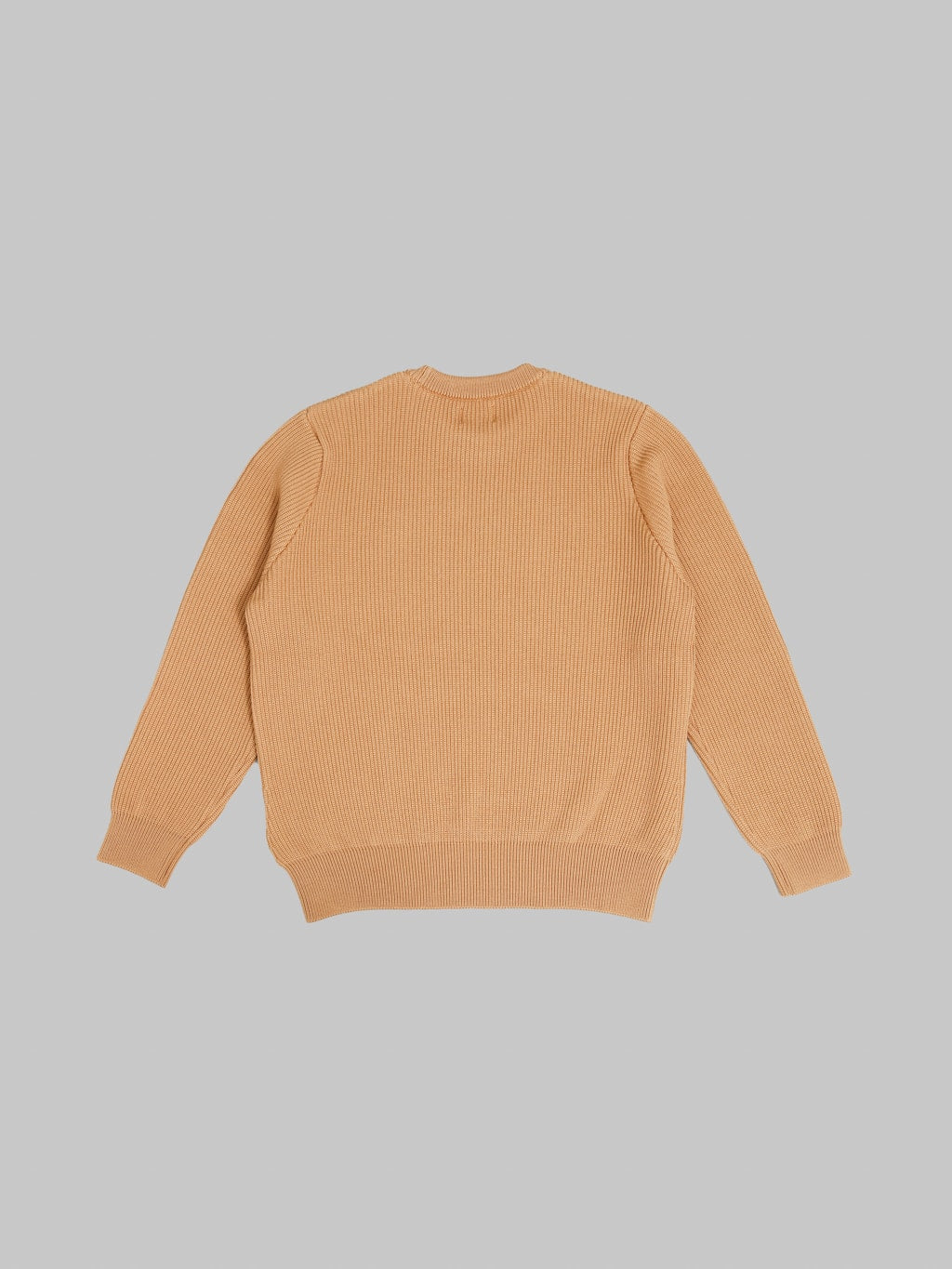 Yonetomi Extra Fine Wool Rib Knit Pullover Camel
