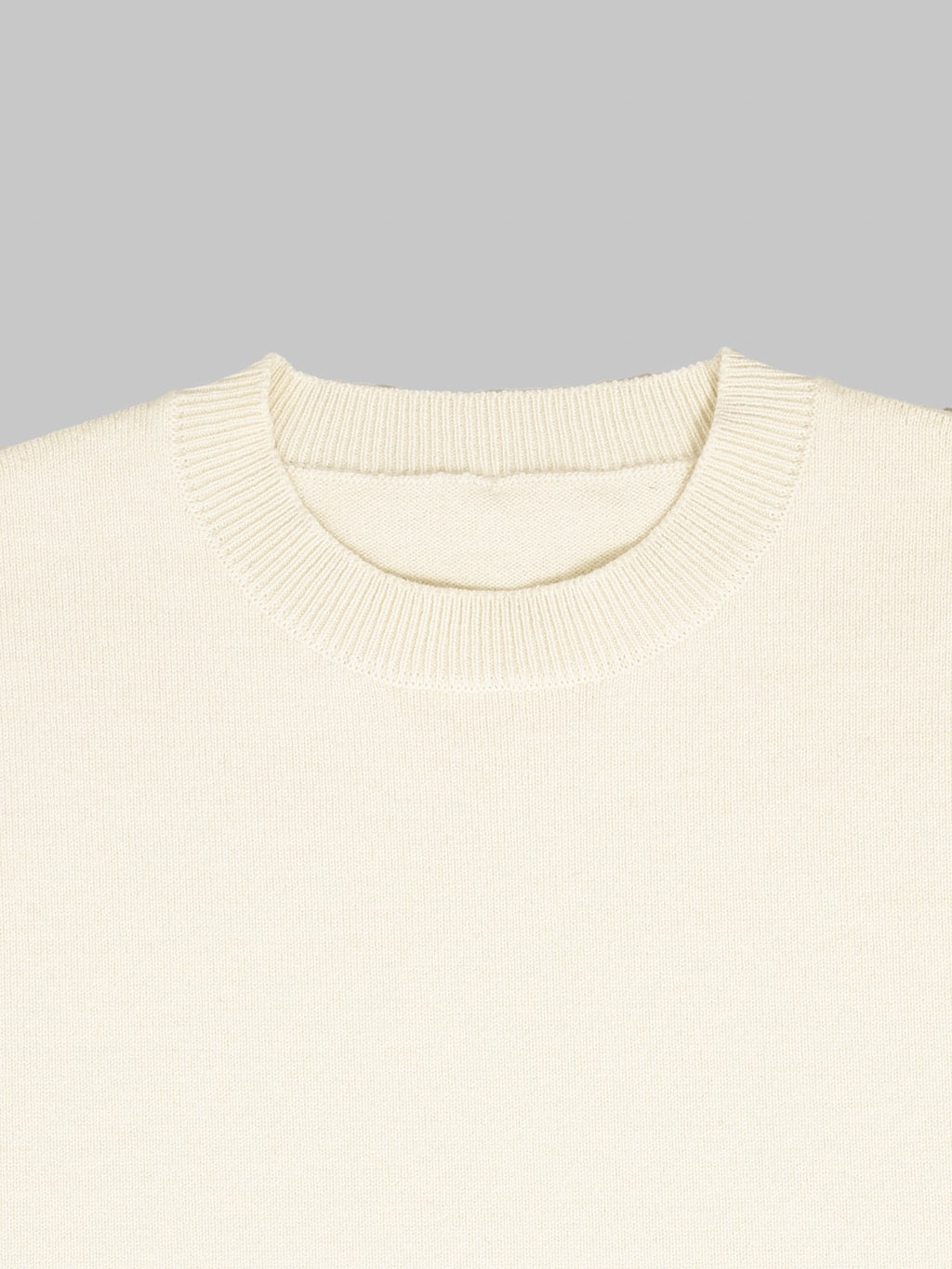 Yonetomi Rigid Cashmere Crew Neck Pullover Raw