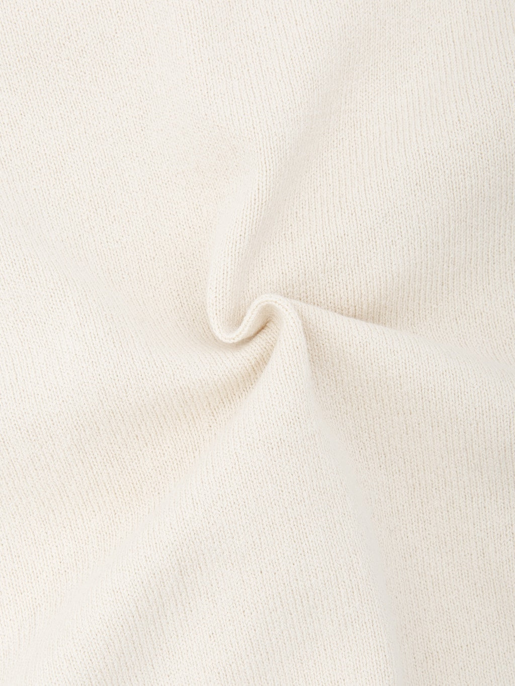 Yonetomi Wave Cotton Knit Pullover Ecru texture