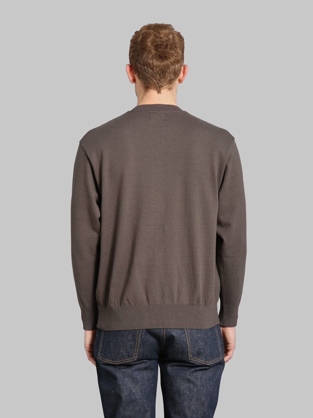 Yonetomi Wave Cotton Knit Pullover Grey