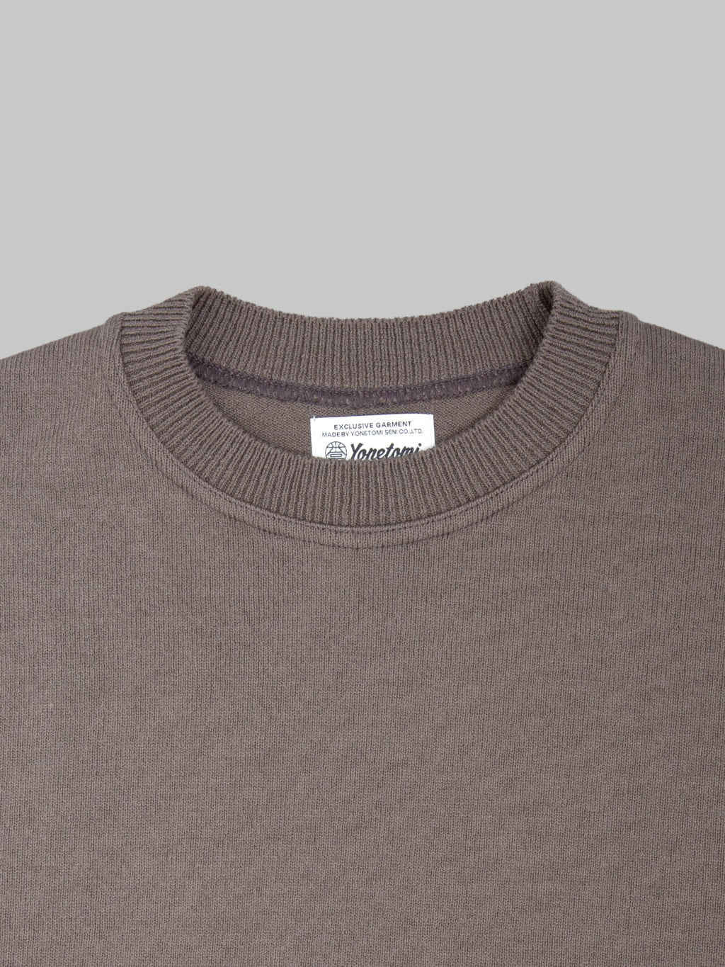 Yonetomi Wave Cotton Knit Pullover Grey