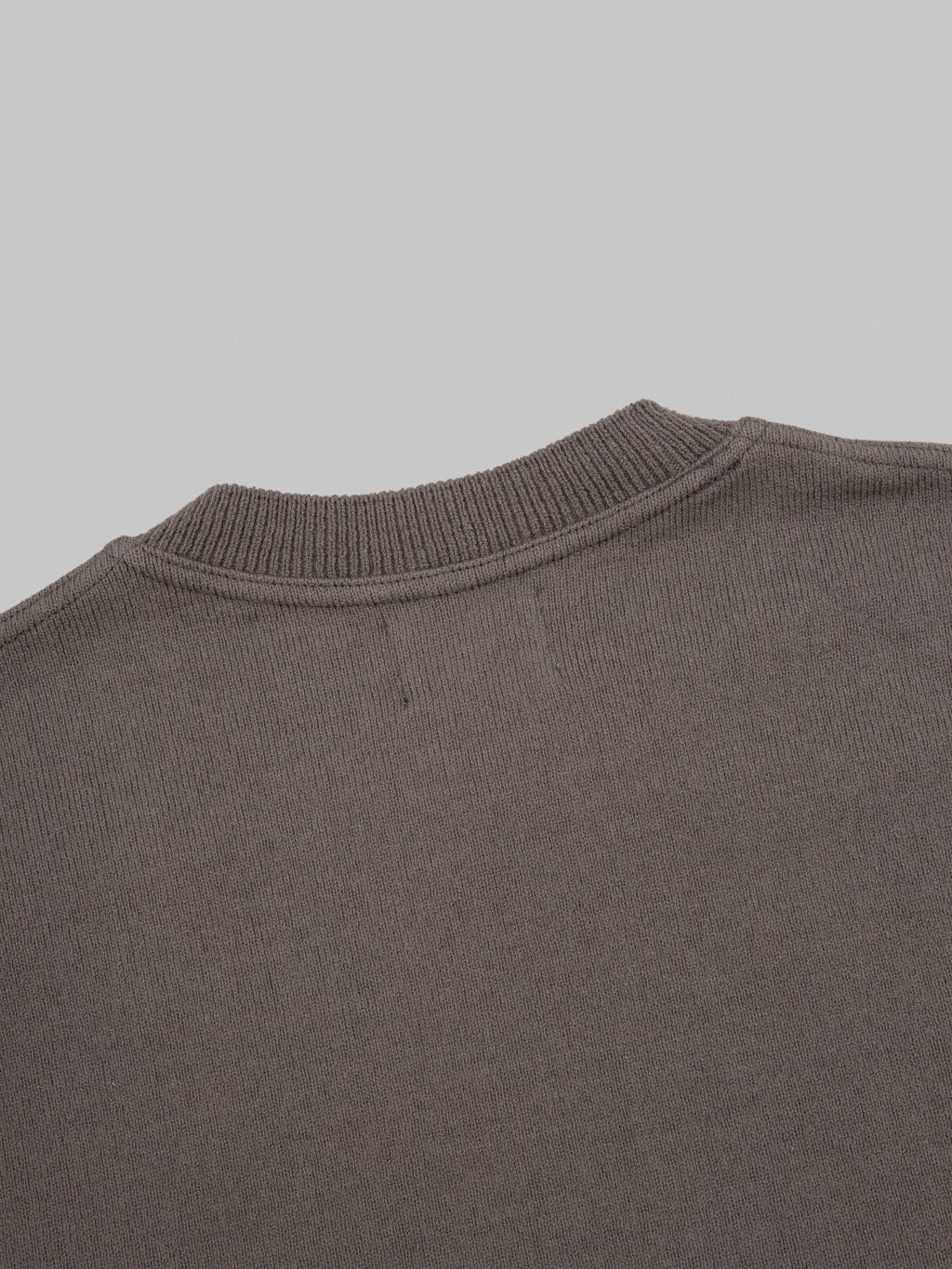 Yonetomi Wave Cotton Knit Pullover Grey