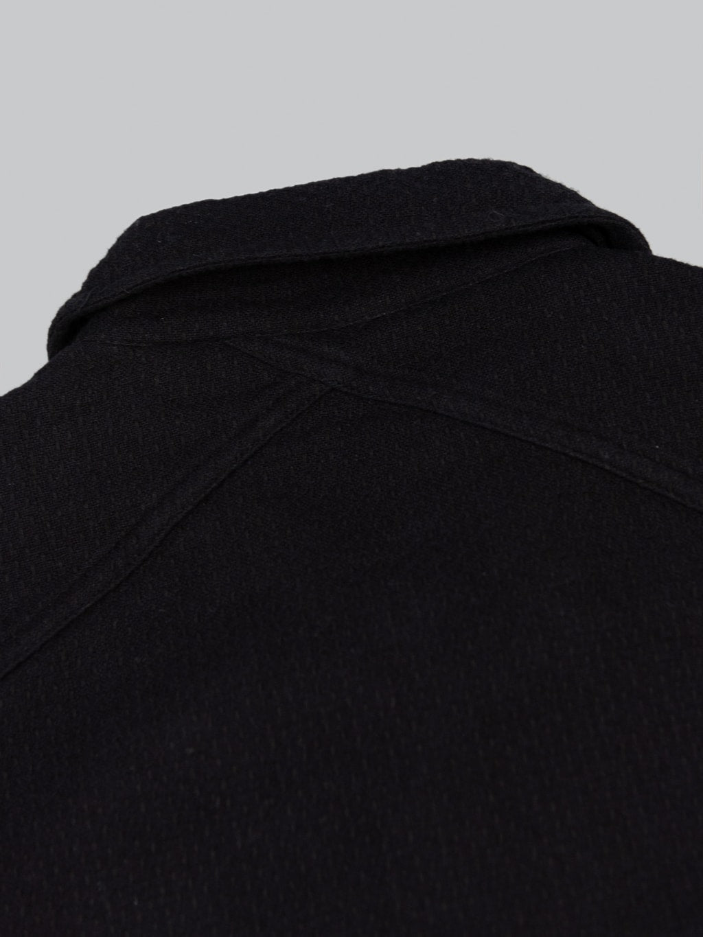 3sixteen CPO Shirt black Sashiko back collar