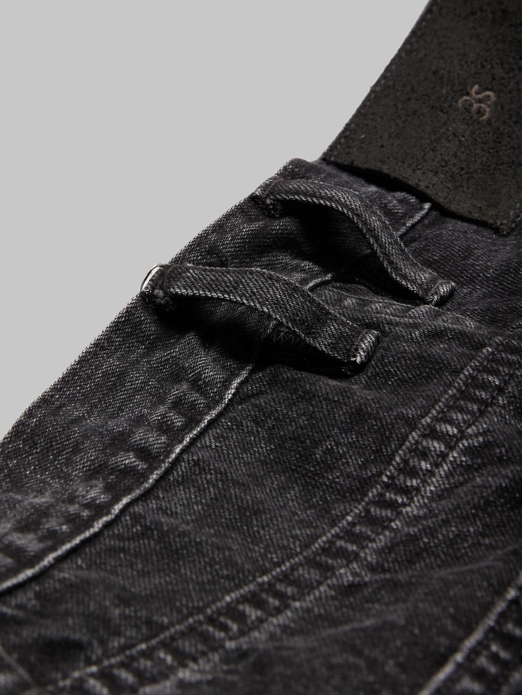 3sixteen CT 220x Classic Tapered Stonewashed Double Black belt loop