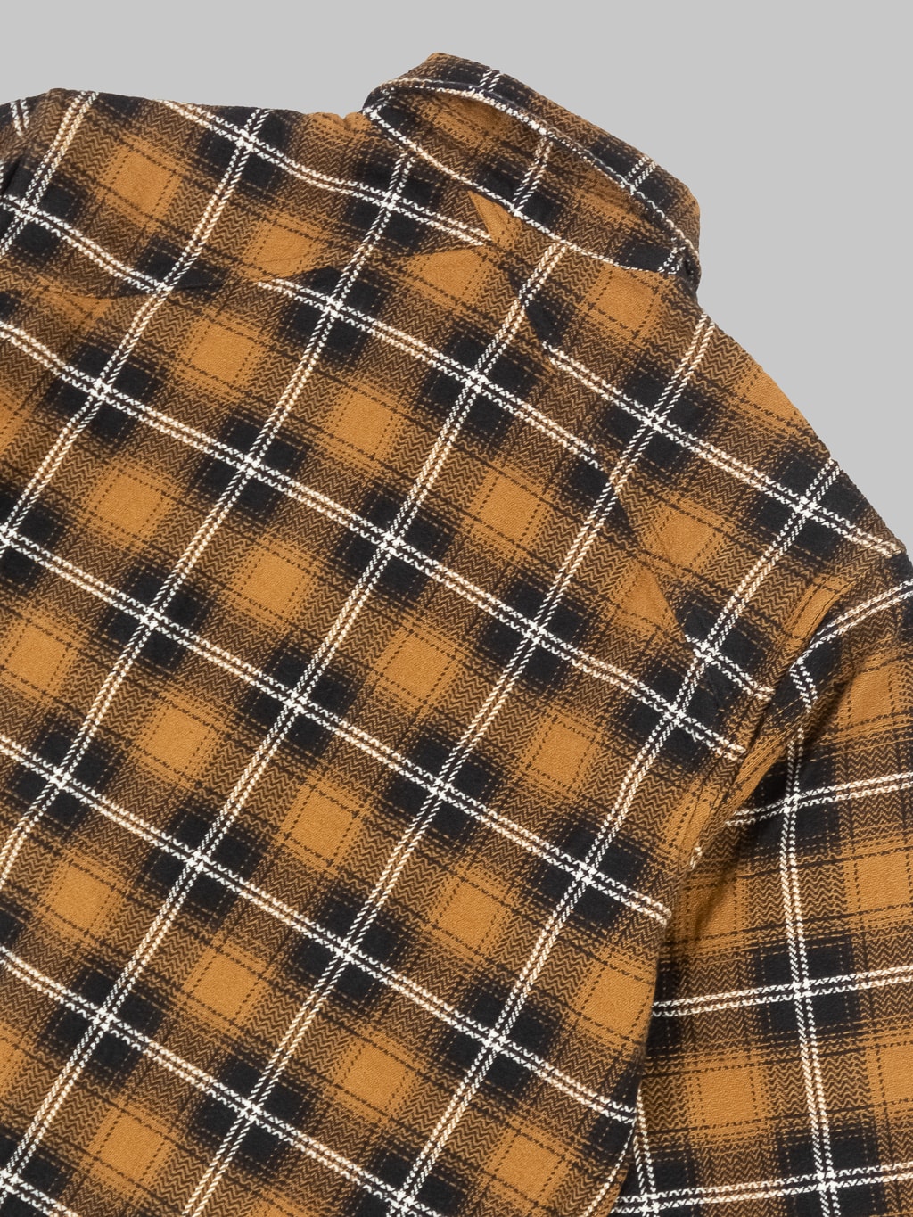 3sixteen Crosscut Flannel Sienna Check back yoke