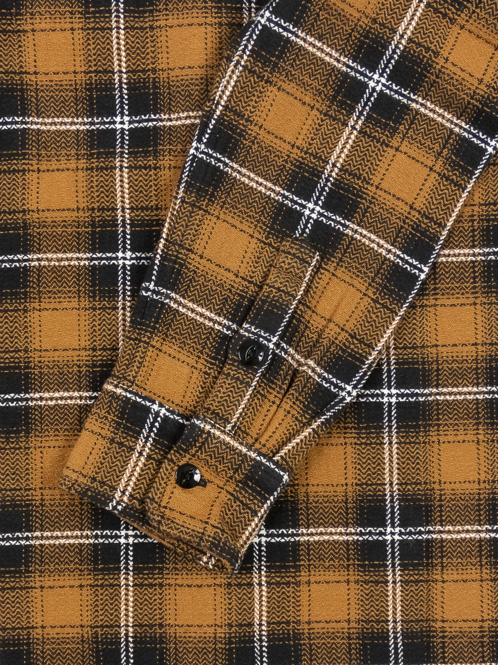 3sixteen Crosscut Flannel Sienna Check cuff