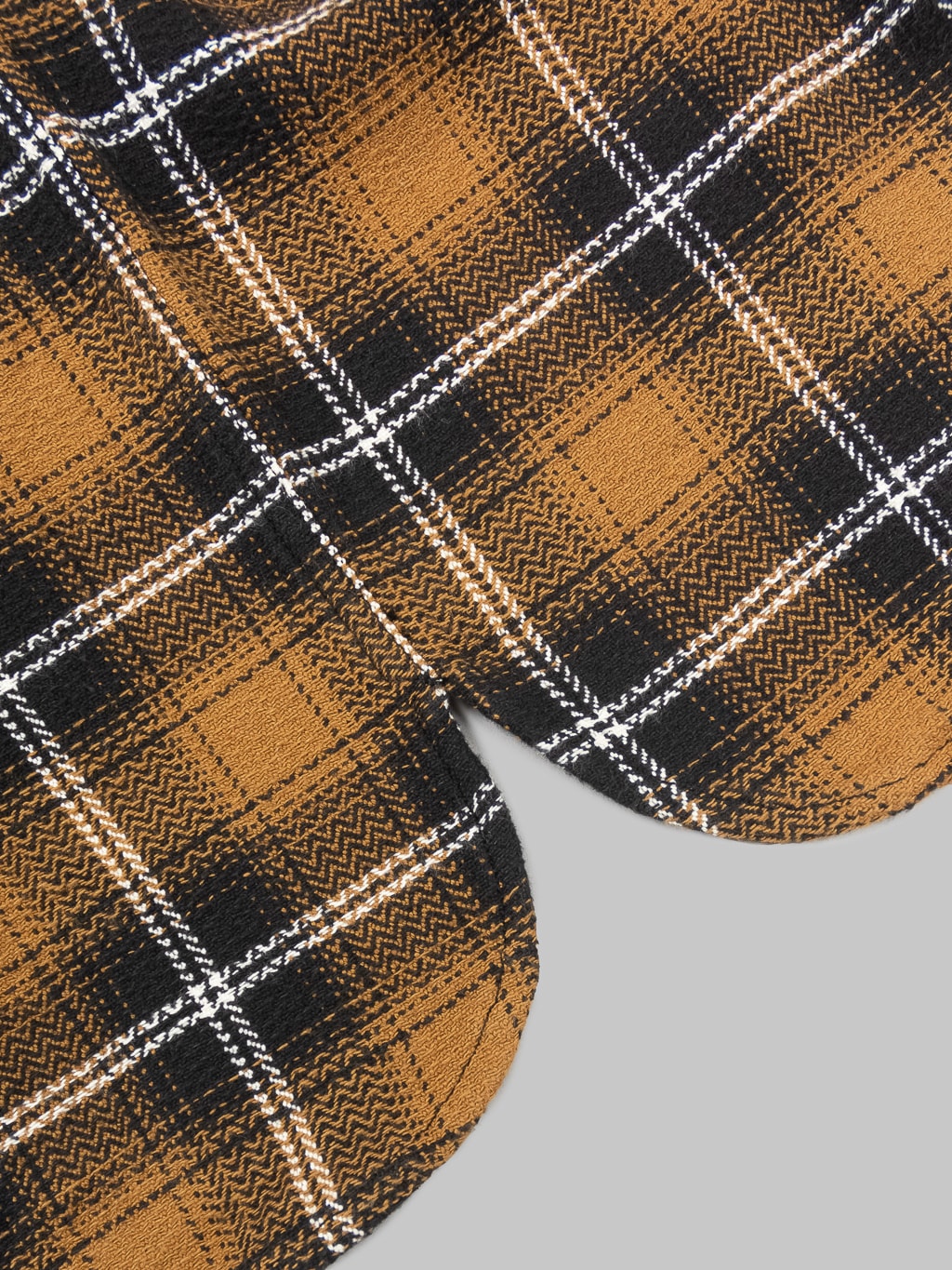 3sixteen Crosscut Flannel Sienna Check pattern