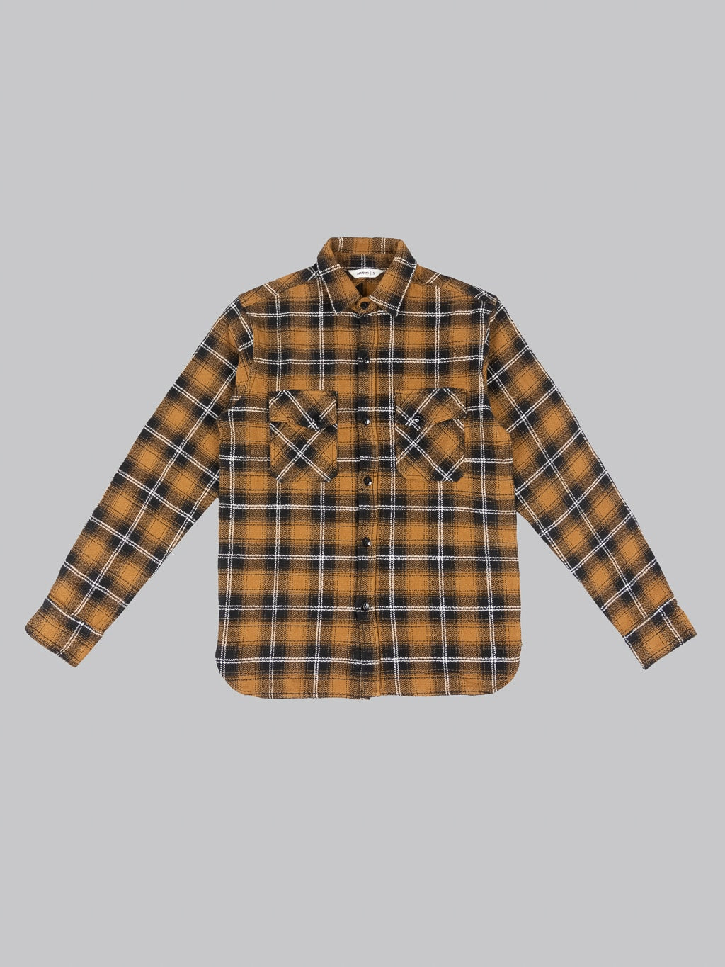 3sixteen Crosscut Flannel Sienna Check 100 cotton