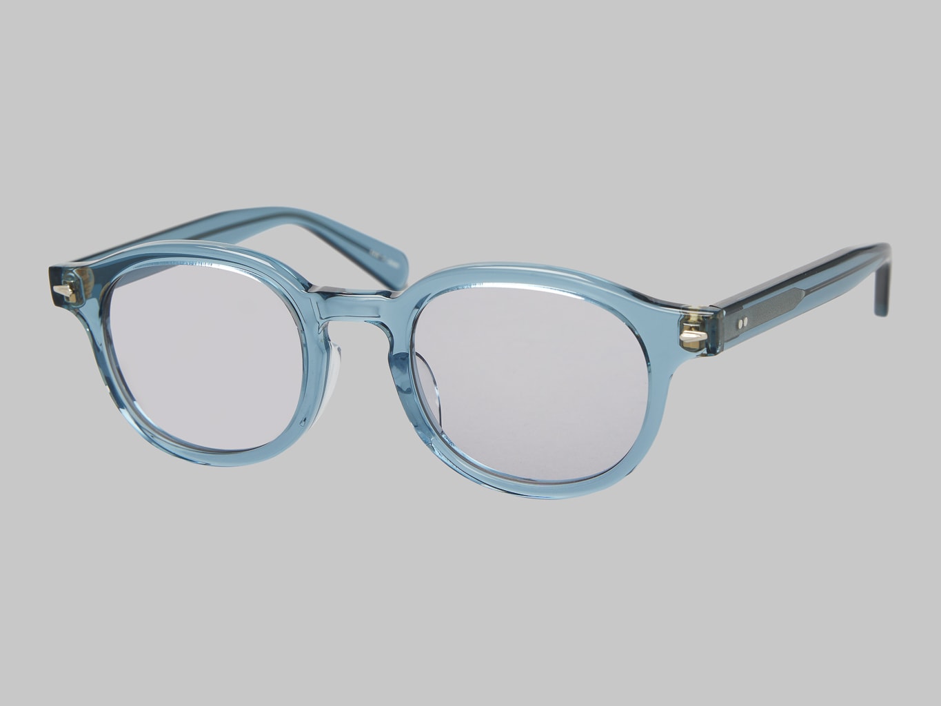 Calee Type Glasses Blue Grey made in japan