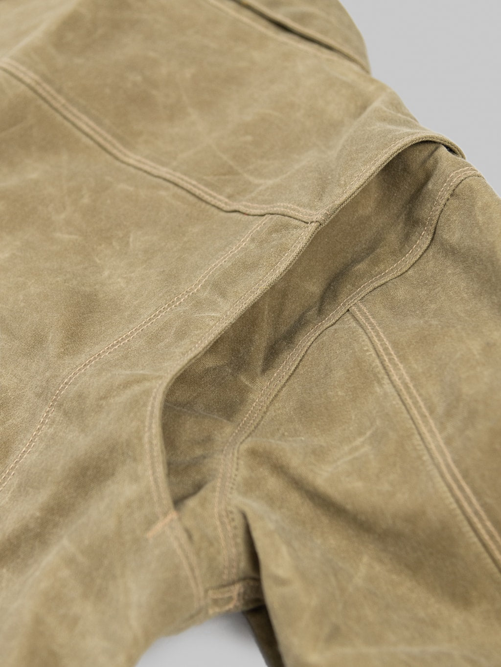 Freenote Cloth Riders Jacket Waxed Canvas Tobacco elastic band shoulder gusset