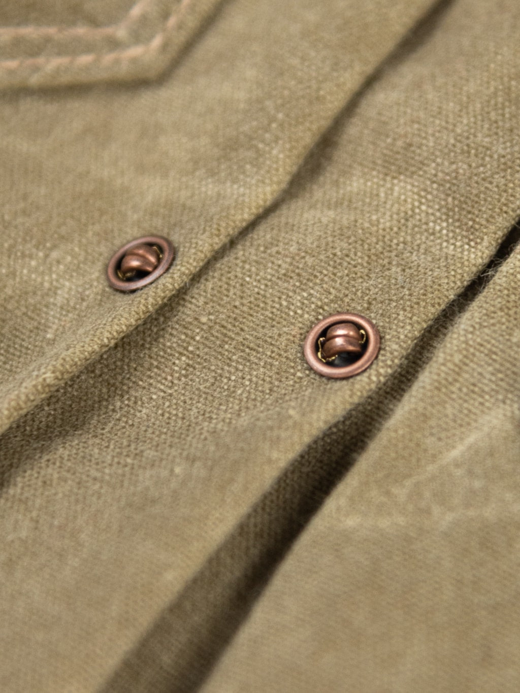 Freenote Cloth Riders Jacket Waxed Canvas Tobacco metal trims