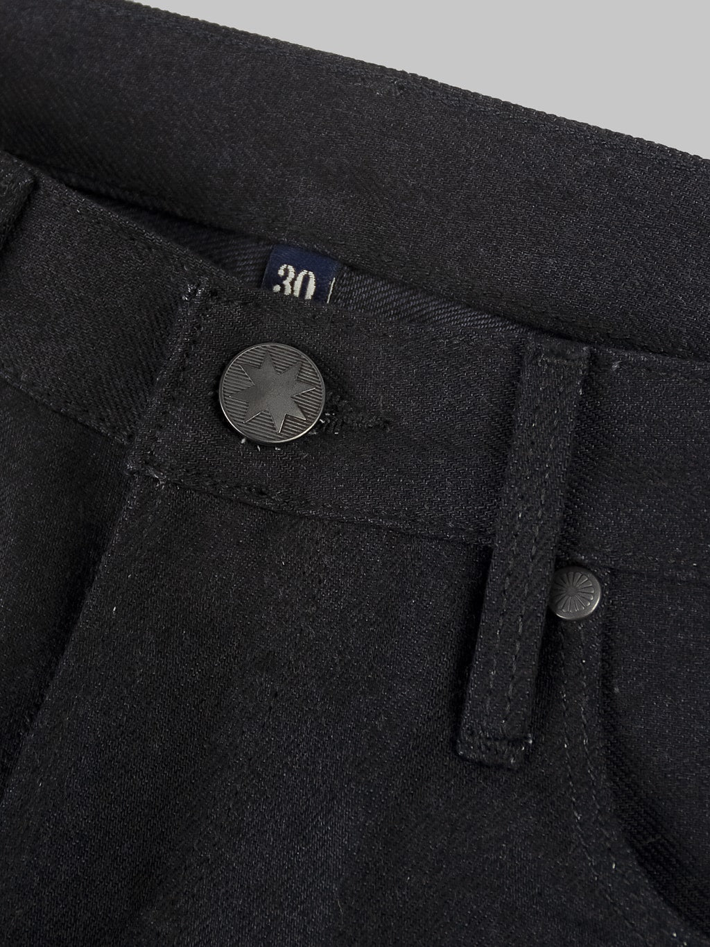 Freenote Cloth Rios Black Grey Japanese Denim Slim Straight Jeans button