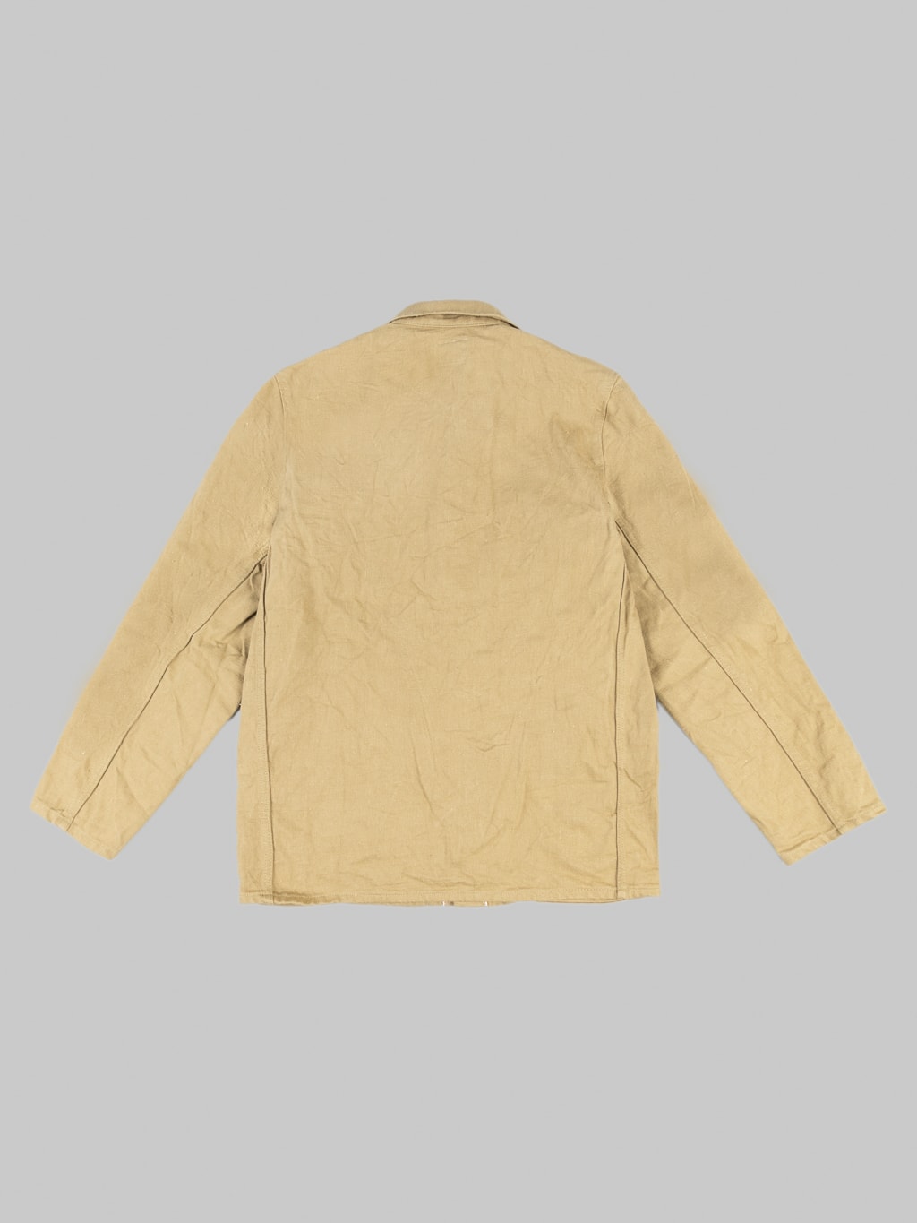 ONI Denim 03501 Sulfur Coverall Jacket Khaki Beige 100 cotton