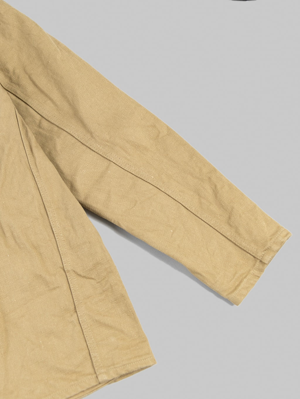 ONI Denim 03501 Sulfur Coverall Jacket Khaki Beige sleeve