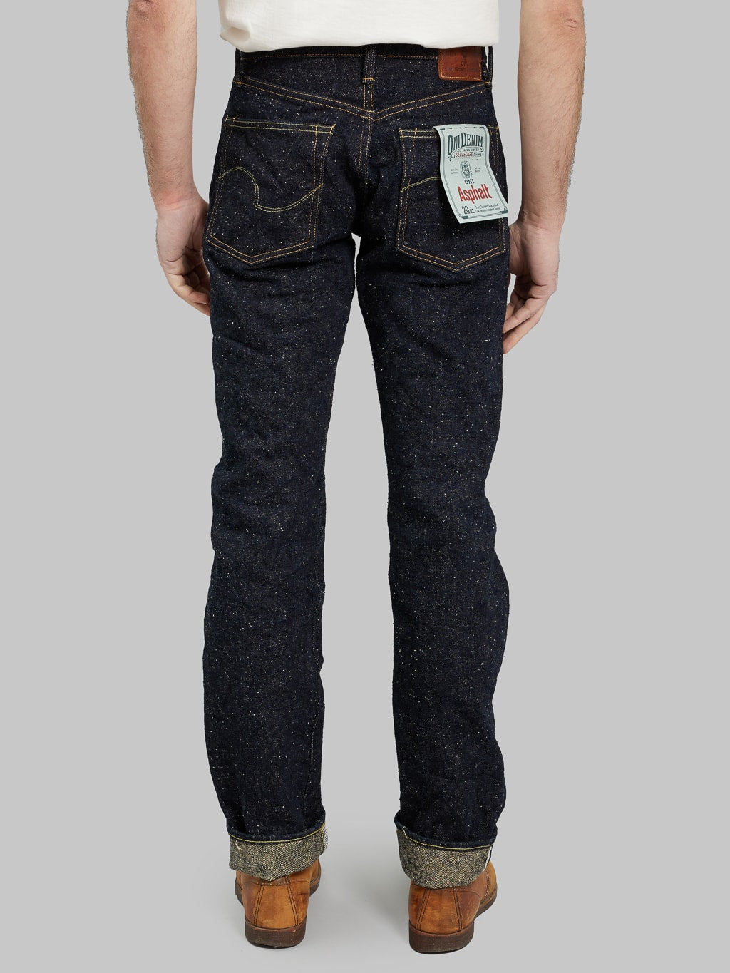 ONI Denim 288 Asphalt 20oz Regular Straight Jeans back fit