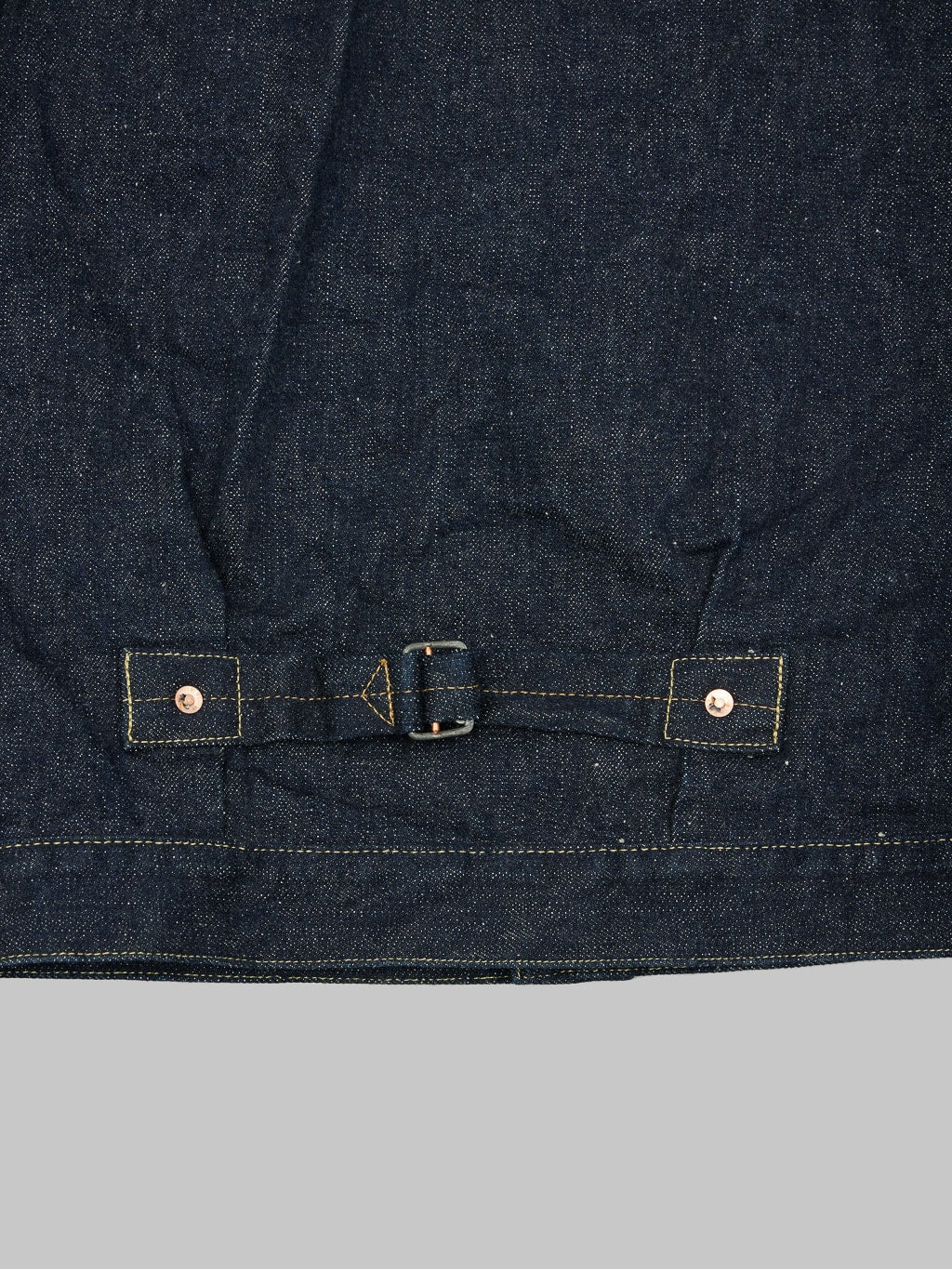 ONI Natural Indigo Rope Dyeing Denim Type I Jacket details