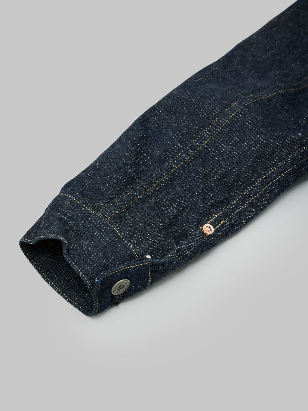 ONI Natural Indigo Rope Dyeing Denim Type I Jacket sleeve details