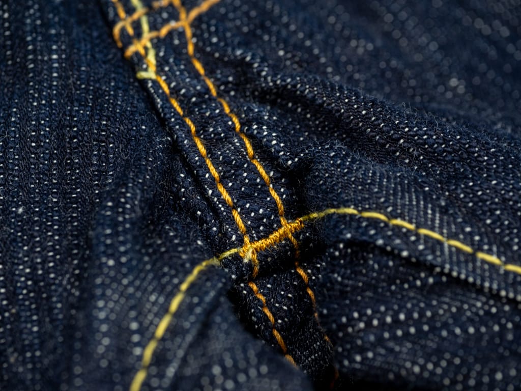 Pure Blue Japan "Aizome Natural Indigo" 17.5oz Jeans Detail