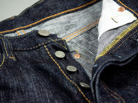 Pure Blue Japan EX-019 Extra Slub 17oz Jeans buttons