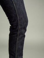 Pure Blue Japan EX-019 Extra Slub 17oz Relaxed Tapered Jeans inseam