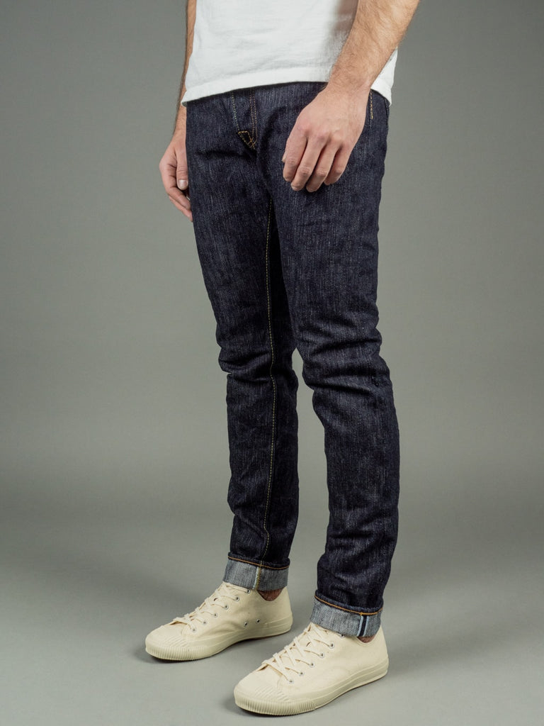 Pure Blue Japan EX-019 Extra Slub Relaxed Tapered Jeans selvedge