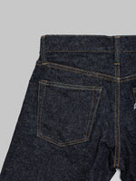 Pure Blue Japan SR 013 Super Rough Slim Tapered Jeans back pocket