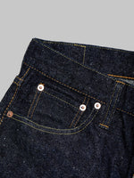 Pure Blue Japan SR 013 Super Rough Slim Tapered Jeans coin pocket