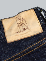 Pure Blue Japan SR 019 Super Rough Jeans  leather patch