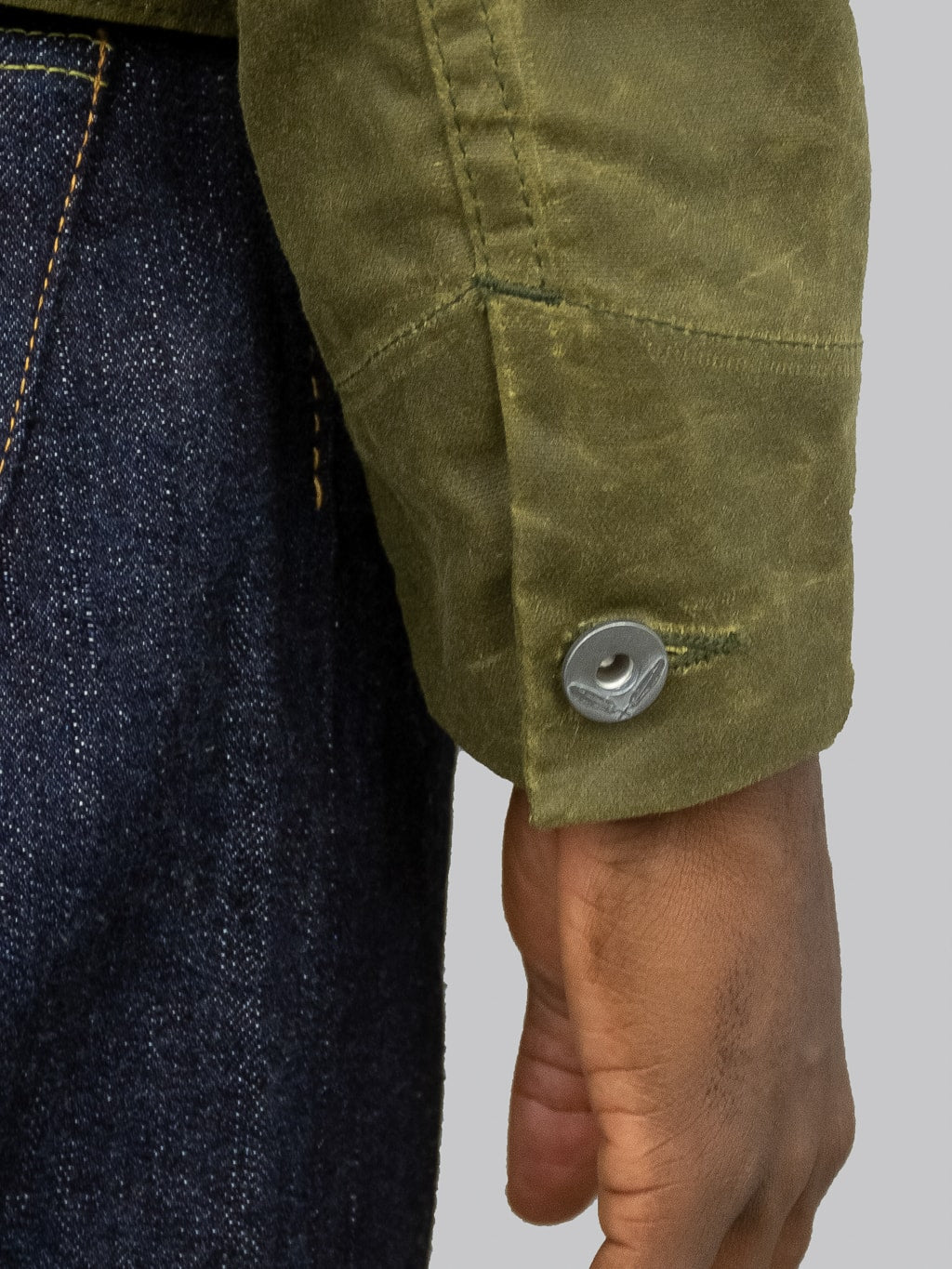 Rogue Territory Supply Jacket Lined Hunter Green Ridgeline nickel button cuff
