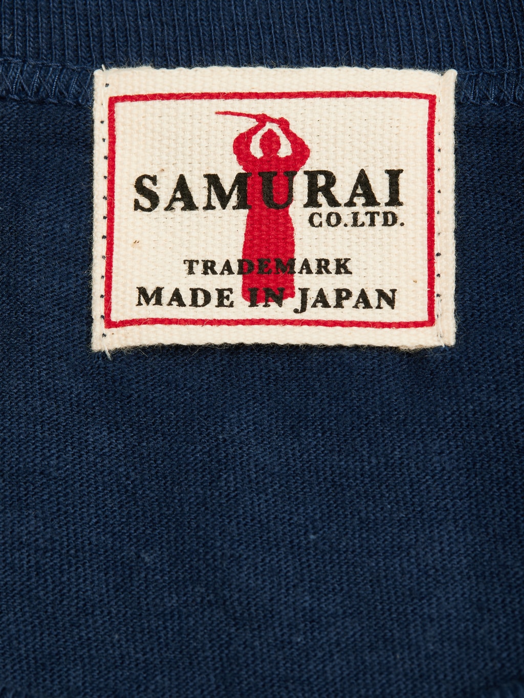 Samurai Jeans crew Tubular Navy TShirt 2 Pack made in japan