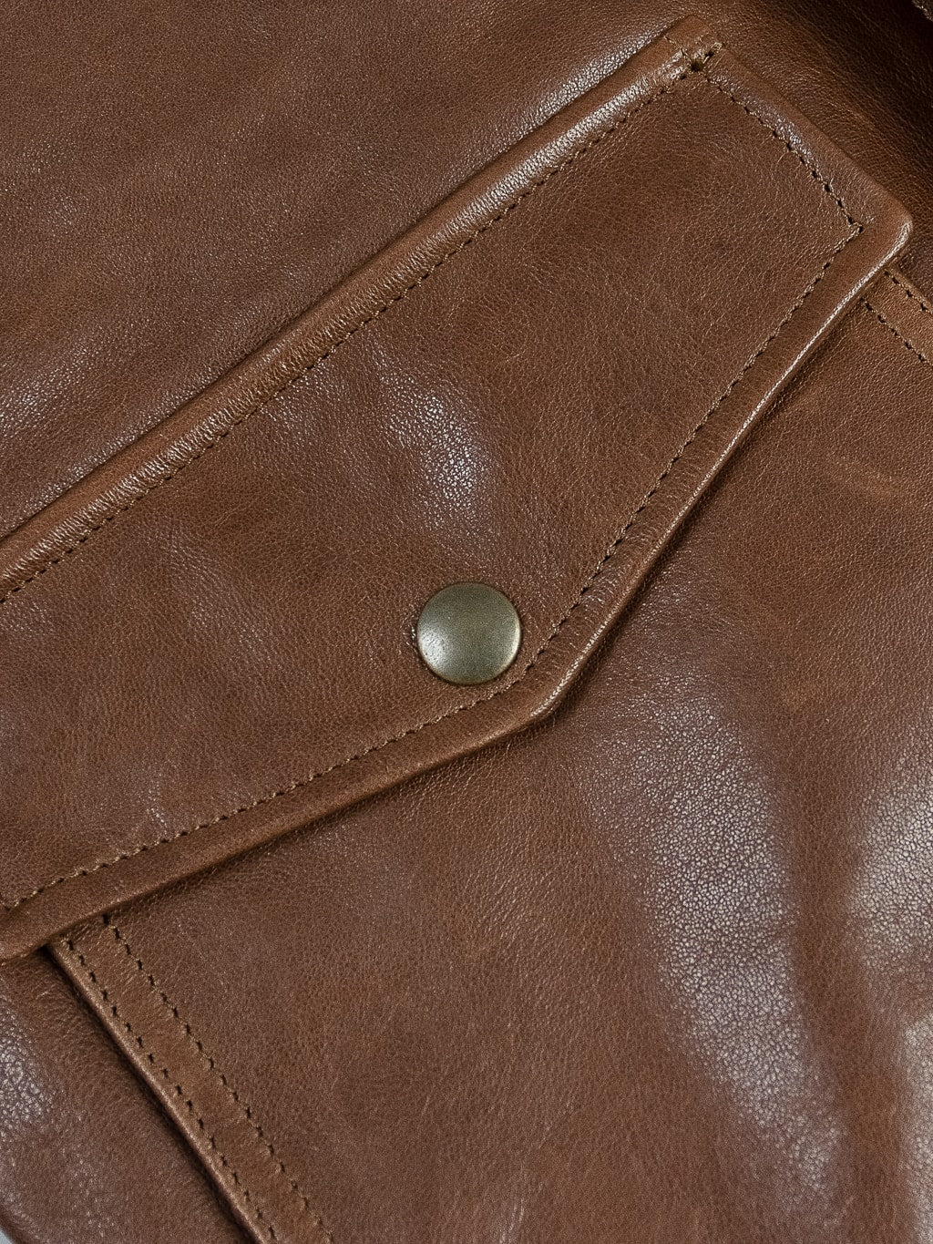 Shangri La Heritage Don Gentile A2 Seal Brown Flight Jacket button