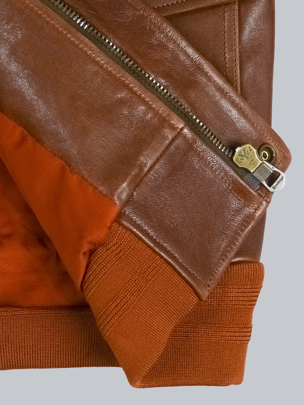 Shangri La Heritage Don Gentile A2 Seal Brown Flight Jacket interior