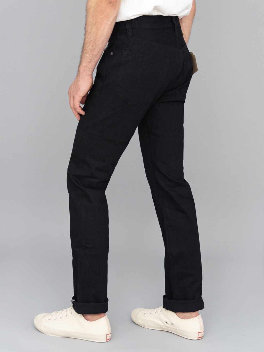 Sugar Cane Type III 13oz Black Denim Slim Jeans fitting