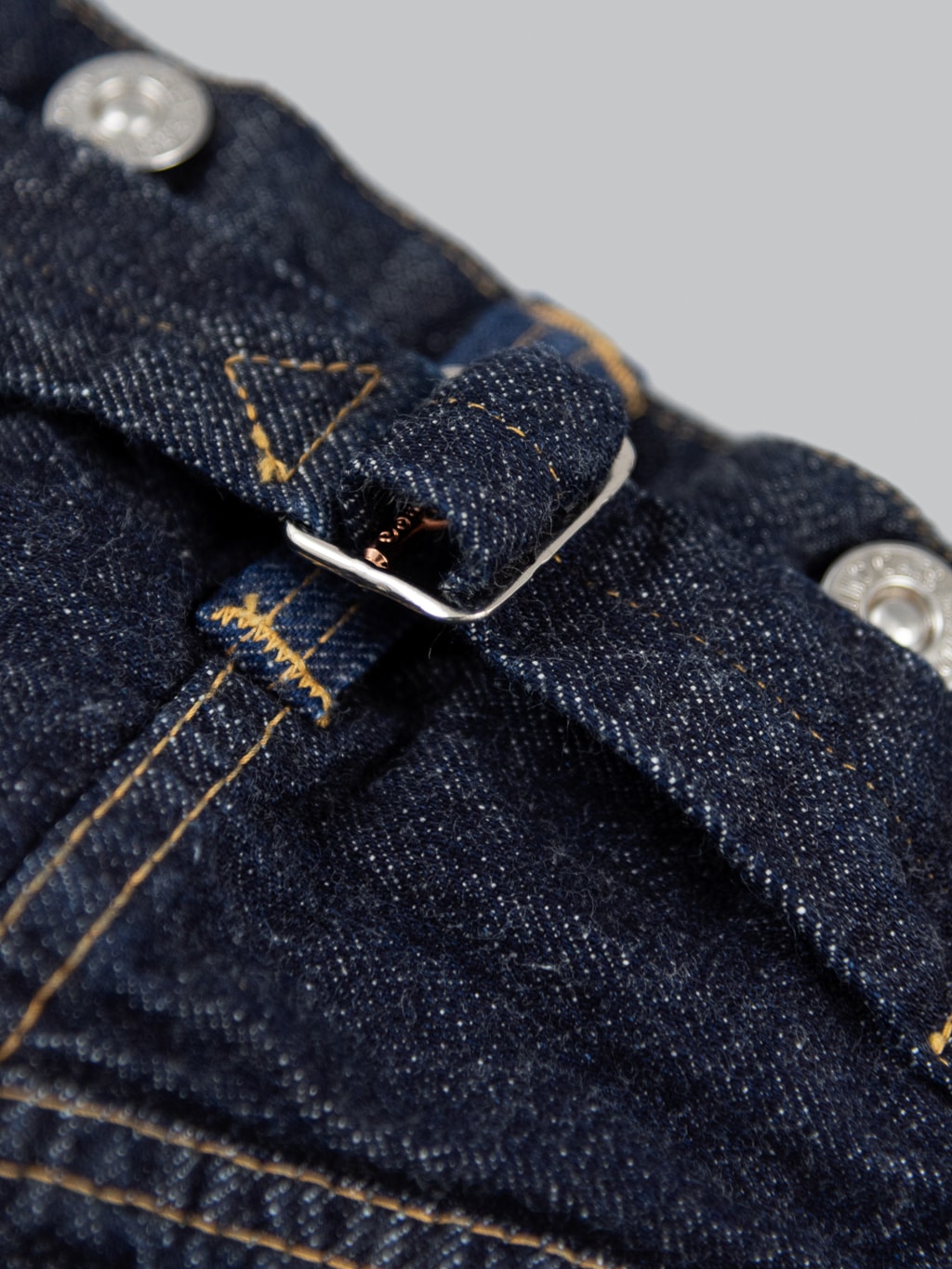 TCB 20s indigo Jeans one wash vintage style cinch back detail