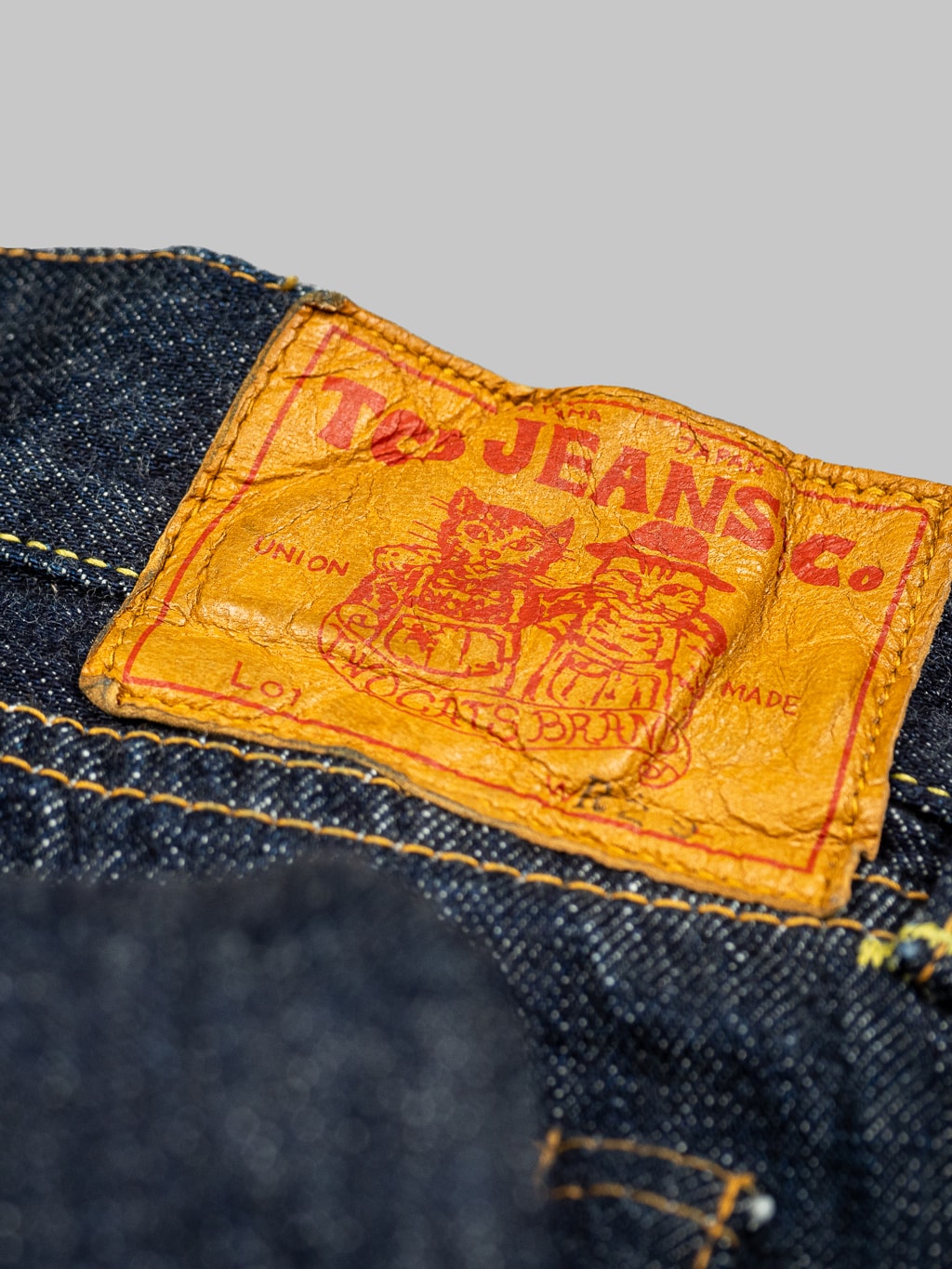 TCB 50s Slim R Jeans leather patch