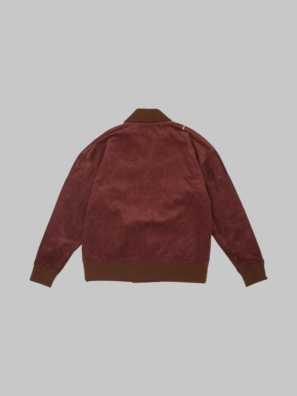 Tanuki Sazanami Corduro mud Dyed brown Jacket back