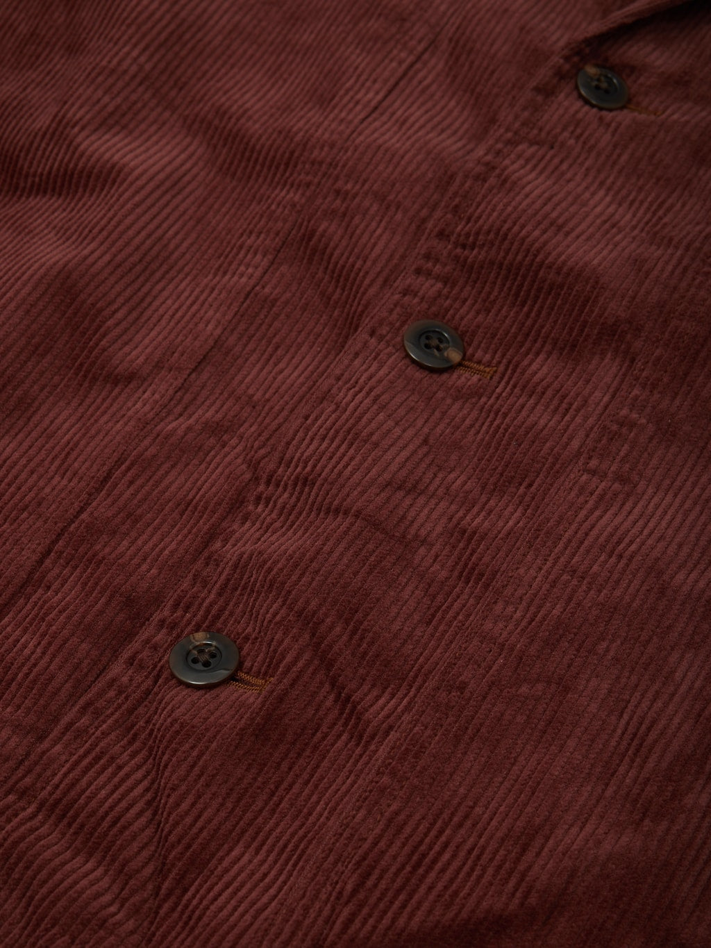 Tanuki Sazanami Corduro mud Dyed brown Jacket urea buttons