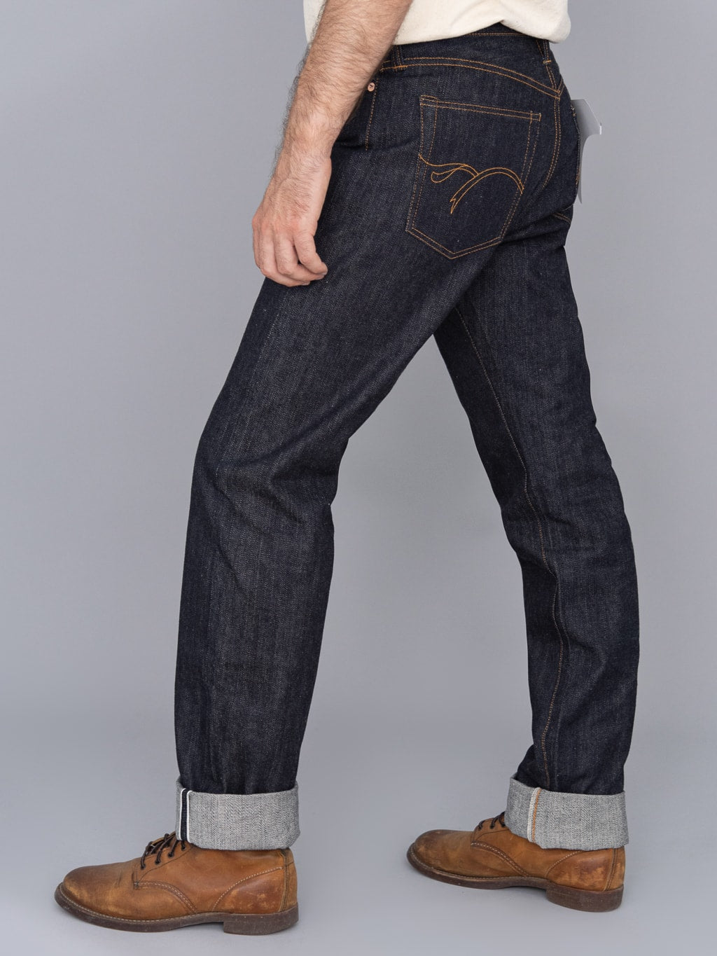 The Flat Head 3009 14.5oz straight tapered Jeans mid rise