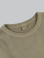 UES Double Honeycomb Thermal TShirt Olive collar