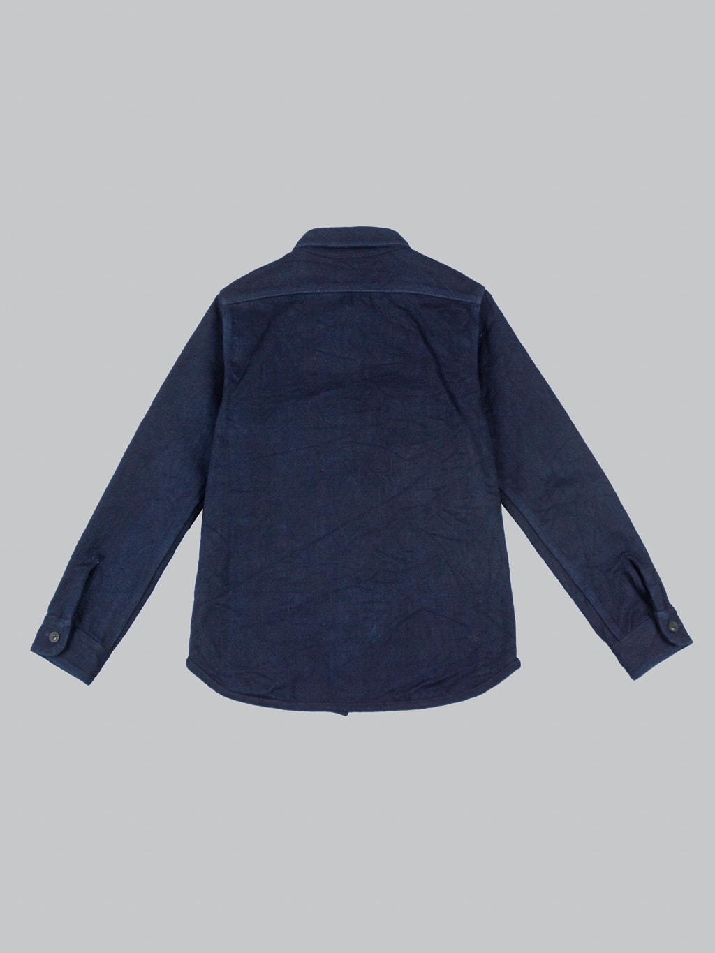 UES Indigo Extra Heavy Indigo Tricotine Shirt back