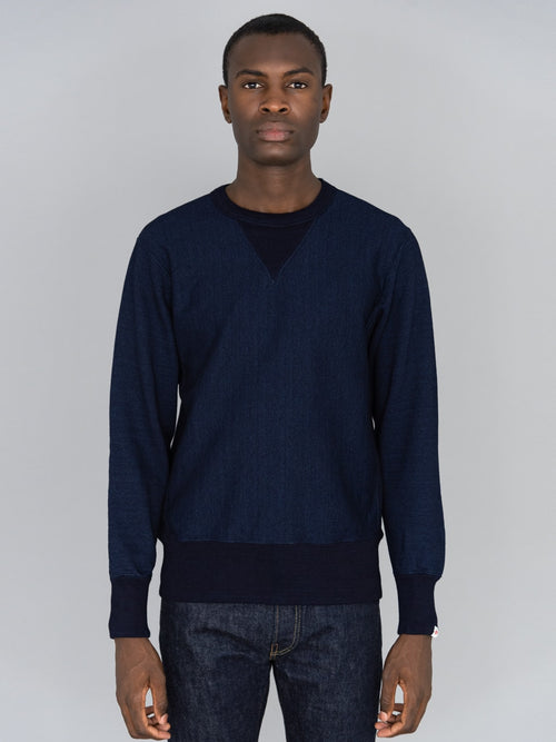 UES Indigo Sweatshirt model front fit