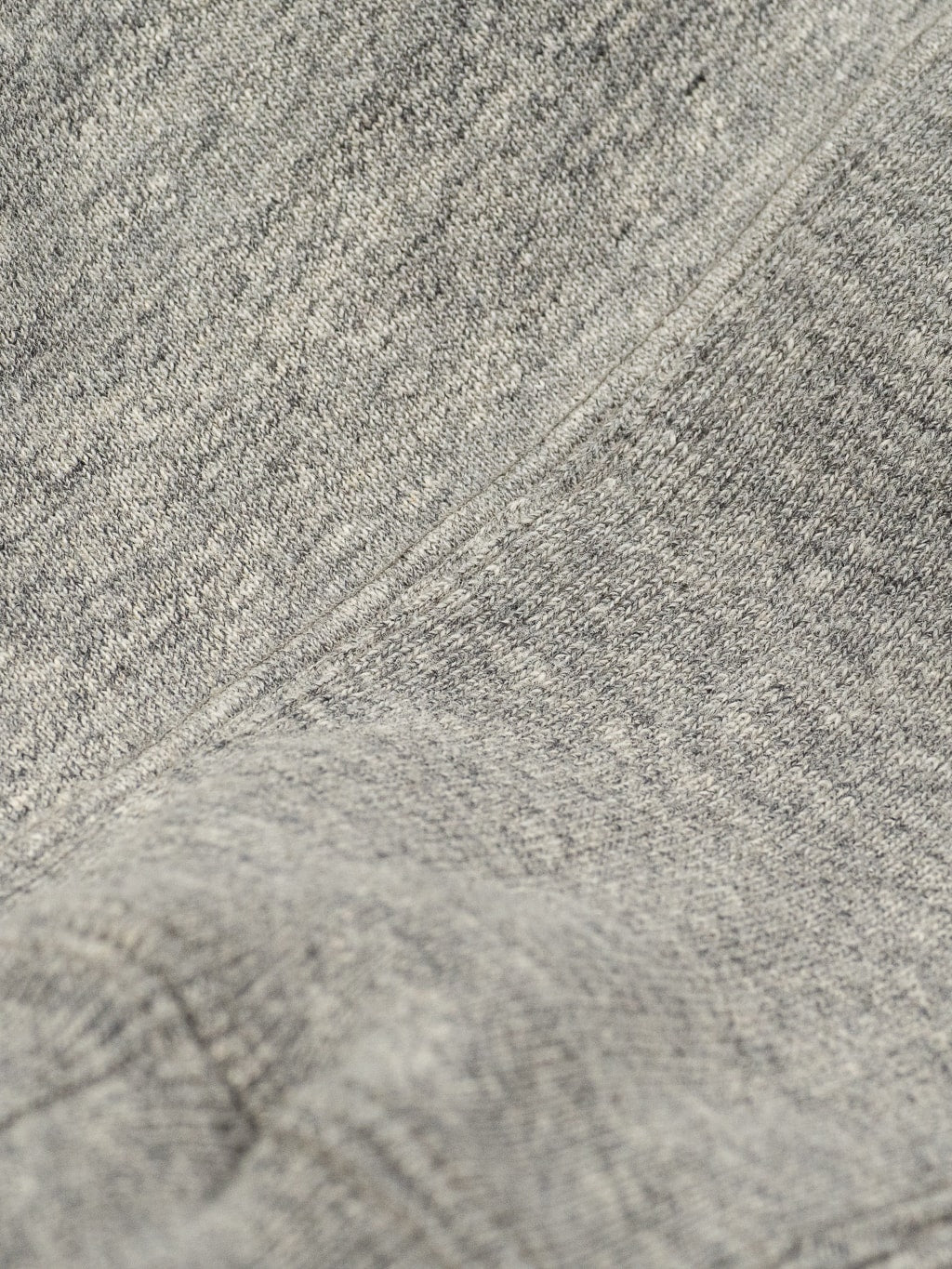 UES Puca Purcara Loopwheeled Sweatshirt grey heavyweight fabric closeup