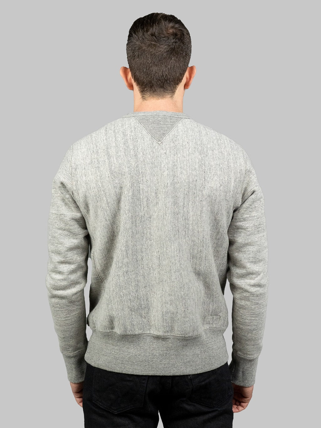 UES Puca Purcara Loopwheeled Sweatshirt grey heavyweight model back fit