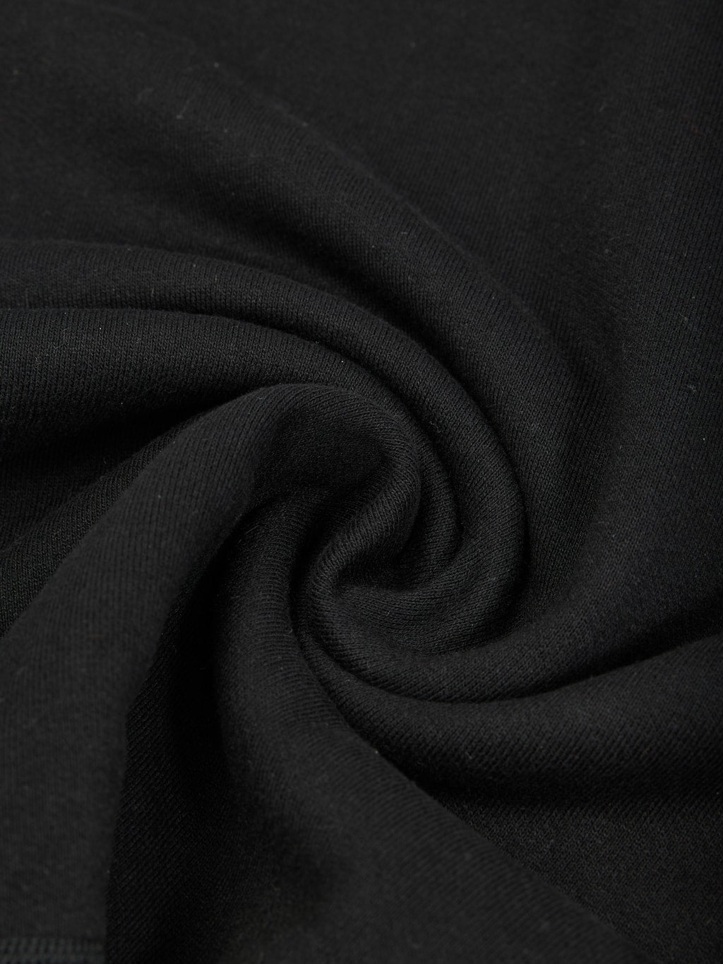 Whitesville cotton Loopwheel Sweatshirt Black texture