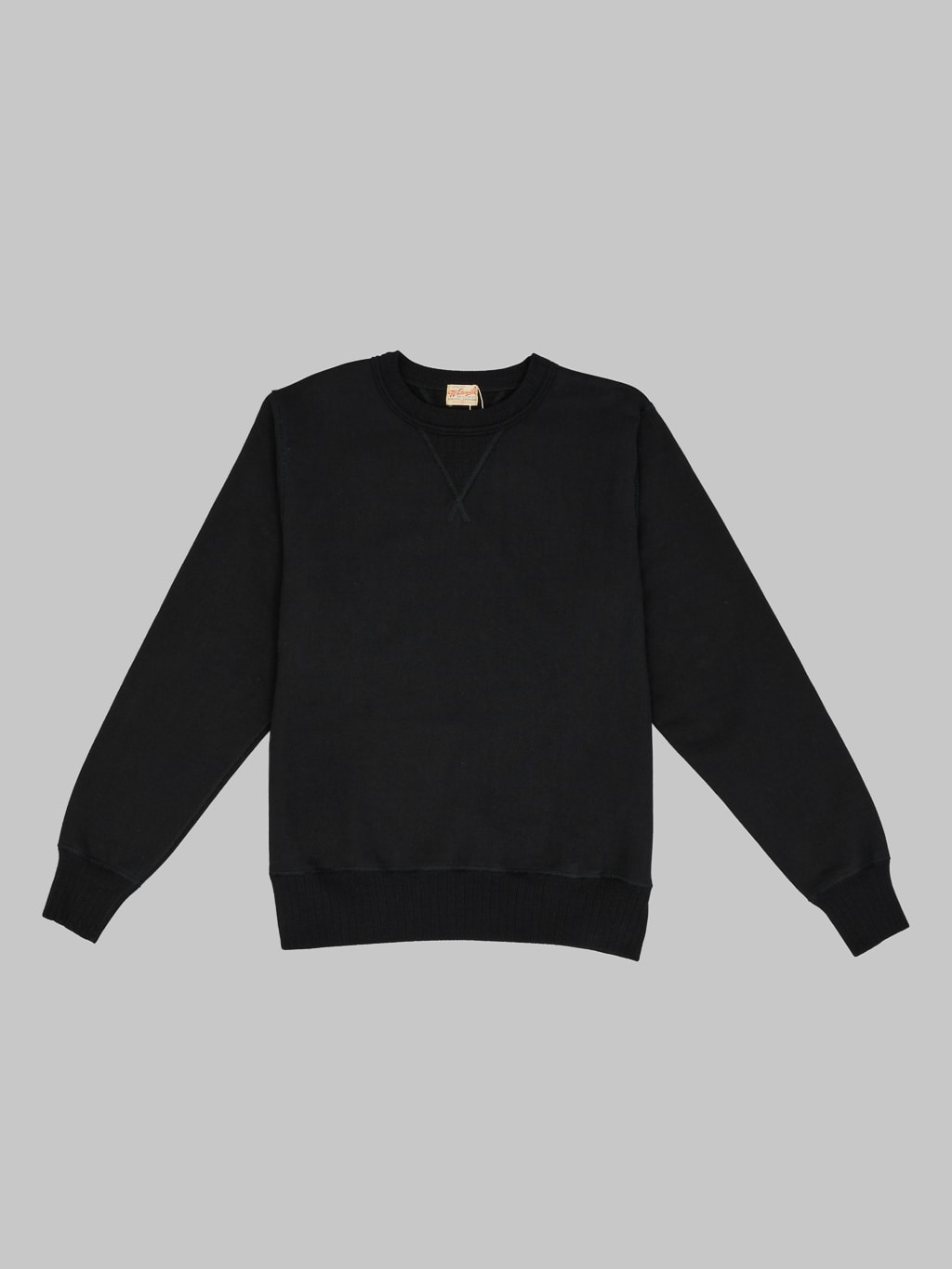 Whitesville cotton Loopwheel Sweatshirt Black front