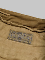 freenote cloth workers chino slim fit slub tan pocket brand label